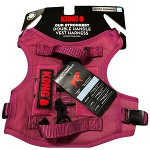 KONG Dog Harness Vest Small Pink Double Handle Ultra Durable